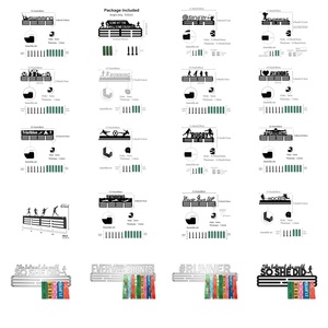 Support de Présentation de Médailles en Métal Personnalisé pour Sports, Marathon, Football, Course à Pied – Présentoir Mural pour Médailles - Product Image 2