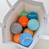Balle de tennis interactive personnalisée et colorée pour chien, avec possibilité d'ajouter un logo de marque, vente en gros, balles de tennis personnalisées pour chiens