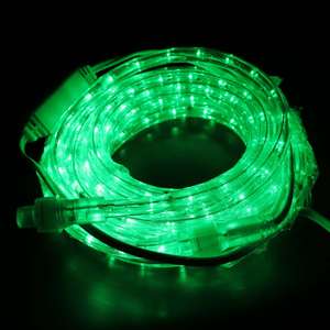 Ngoài trời <span class=keywords><strong>LED</strong></span> Rope Lights 18ft màu xanh lá cây <span class=keywords><strong>connectable</strong></span> IP65 không thấm nước cho trang trí nội thất - Product Image 1