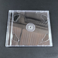 Boîte de rangement transparente en plastique PS pour CD/DVD, personnalisée en usine, 10 mm, pour album musical, jeu, disque