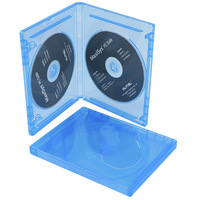 Disque de stockage musique CD coque vide Portable emballage PP Double DVD boîtier plastique dur 14mm CD boîte