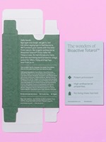 Boîte d'emballage cosmétique personnalisée en papier texturé vert gaufré, auto-érectible, recyclable, avec pelliculage mat pour crème visage