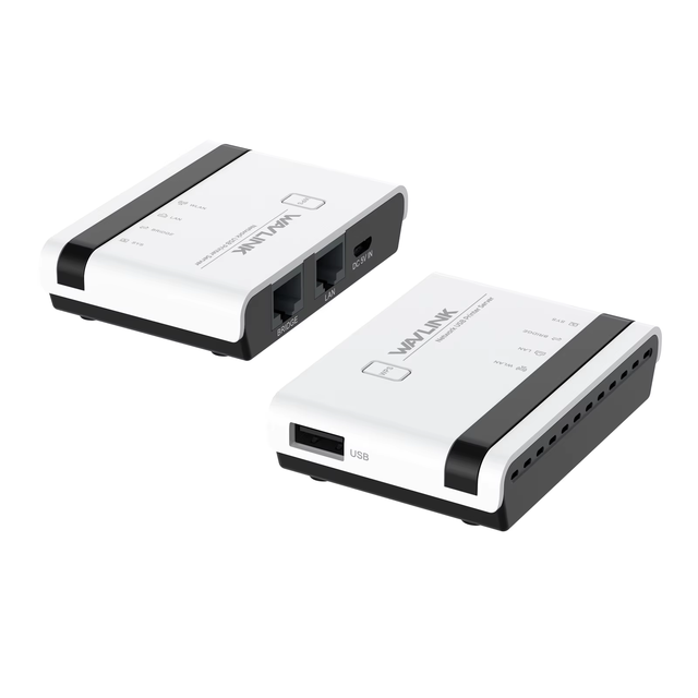 Wavlink WL-NU516U1 Wireless N300 Dual-Band USB Print Server for Home Office WiFi Sharing Standalone in Stock