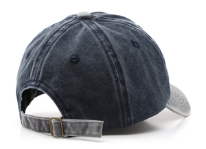 Gorra de Béisbol de Algodón Lavado de Dos Tonos para Hombre y Mujer, Unisex, Ajustable, con Seis Paneles, Estilo Desgastado, Gorra de Papá, Regalo Promocional - Product Image 2