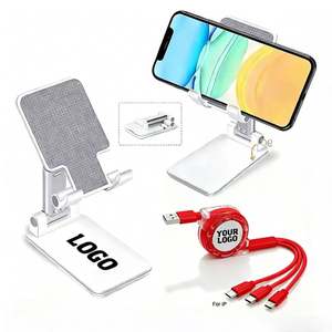 Custom Wholesale Promo Business Gift Desktop Mounts Portable Universal Phone <b>Tablet</b> PC <b>Stand</b> Adjustable Retractable Waterproof - Product Image 1