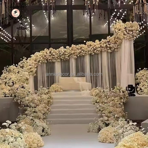 Annielu Mới Nhất Nhiệm Vụ Nặng Nề Có Thể Điều Chỉnh S Cong Kim Loại Khung Ống Và Treo Lên Backdrop Khung Đứng Đám Cưới Tổ Chức Sự Kiện Trang Trí Sân Khấu - Product Image 1