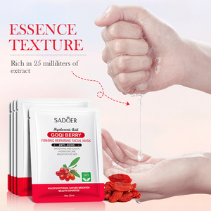 Nueva mascarilla facial hidratante, reparadora, reafirmante y antienvejecimiento con extracto de Goqi Berry y Centella Asiática de la marca privada SADOER, 25 ml - Product Image 6