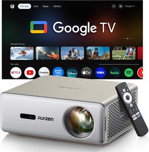<span class=keywords><strong>Projecteur</strong></span> intelligent Aurzen EAZZE D1 MAX avec Google TV amélioré, compatible 4K, 1000 lumens ANSI, technologie MEMC, audio Dolby 20W - Product Image 1