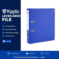 Classeur à levier A4 en PVC, reliure à anneaux 80 mm, robuste, capacité 500 feuilles, bord métallique, avec poignée de traction, organiseur de documents