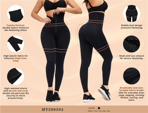 Vendita calda HEXIN all'ingrosso Logo personalizzato a compressione ganci regolabili per pancia Trimmer 2 in 1 girovita <span class=keywords><strong>corsetto</strong></span> Leggings - Product Image 5