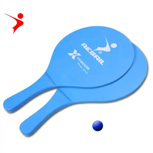 Regail Hot sản phẩm bằng gỗ bãi biển vợt Set, màu sắc vợt mùa hè trò chơi thể thao bãi biển mái chèo, bãi biển vợt - Product Image 5