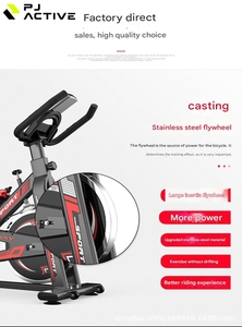 Bicicleta Estática de <span class=keywords><strong>Spinning</strong></span> PINJIAN para Fitness Interior y Gimnasio en Casa, Equipo Silencioso para Reducir Peso y Ciclismo - Product Image 4
