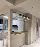 Fenêtre moderne en alliage d'aluminium pliable avec moustiquaire en acier inoxydable et store enrouleur coupe-vent