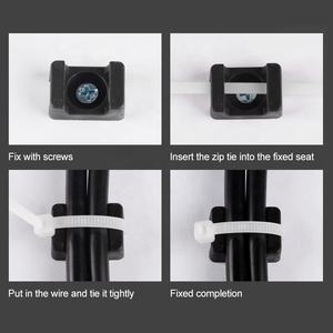 ケーブルタイベースサドルタイプマウントワイヤーホルダー,ケーブルジップタイマウント自己ロック環境にやさしい難燃性タイプ - Product Image 4