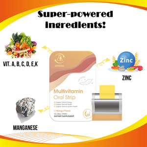 Gran oferta, tira oral multivitamínica, soporte para la salud inmune, tira oral, suplementos vitamínicos, tiras de disolución de película oral - Product Image 5