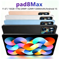 Tablet PC Android ODM S26Max Best Seller 2026, Memori 16G+1TB, Layar HD 11 Inci, Multitasking Lancar, WiFi + BT, Pengiriman Gratis
