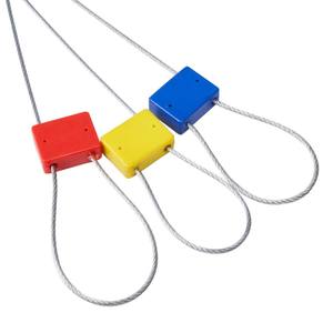 Vuông dây dẫn con dấu áp dụng với niêm phong khóa được sử dụng cho hậu cần container chống trộm có thể in dây dẫn con dấu - Product Image 1