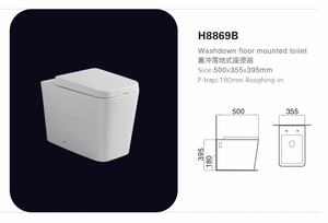 Kamar mandi dari Grand <span class=keywords><strong>Suite</strong></span> keramik Wc tangki tersembunyi Toilet dengan Bidet grosir kamar mandi diskon Putih tangki gaya penutup - Product Image 4