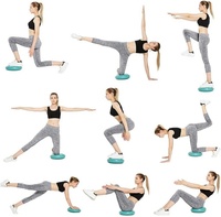 Vente en gros de coussin d'air gonflable en PVC 13 \ "pour la stabilité et l'équilibre physique, disque de yoga-coussin d'équilibre yogique
