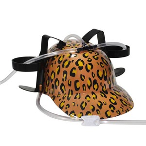 Ajustable Diversión Fiesta Juego Cerveza <span class=keywords><strong>Soda</strong></span> <span class=keywords><strong>Lata</strong></span> Paja Titular Beber Plástico Sombrero Casco - Product Image 1