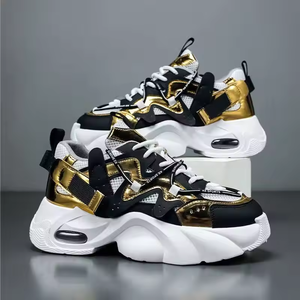 Thick-soled height-increasing casual shoes <b>light</b> luxury versatile sports shoes non-slip fashion trendy casual chunky men's shoes - Product Image 1