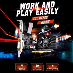 Jingsha GT730 Card đồ họa 4GB/DDR3/128Bit Bộ nhớ 700MHz lõi tần số tương thích với VGA + DVI + HDMI cổng cho văn phòng trò chơi - Product Image 4