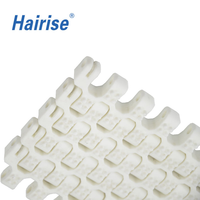 Convoyeur modulaire Hairise Har2501 Nub Top pour l'industrie alimentaire, des boissons et de la livraison, avec roulettes en POM/PP PP/Nylon pour le transport