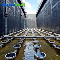 Diffuseur à bulles fines AquaSust PRO 8/9/12'' 215 270 350mm en EPDM/Silicone pour STP, garantie 5 ans