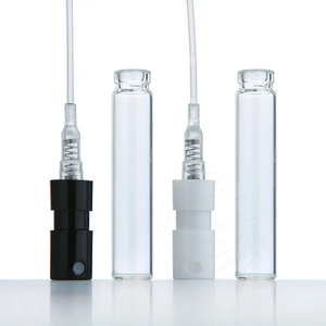 Wholesale Small Test Perfume <b>Bottle</b> 1ml 2ml <b>Empty</b> Glass Mini Essential Oil Sample <b>Bottle</b> Pump Sprayer Screen Printed Gold - Product Image 3