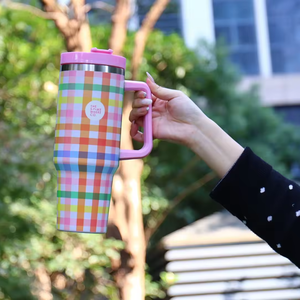 Custom <strong>logo</strong> 40oz Tumbler with Metal Handle Double Walled <strong>Car</strong> Cup with Straw Cover Lid 30oz Outdoor <strong>Mugs</strong> - Product Image 2