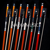 Archet de violon professionnel en pernambuco pour orchestra, taille 4/4, avec accastillage en argent pur, pour violino arco