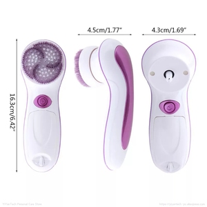 Alat Sikat Pembersih Wajah Baterai Elektrik Murah, Sikat Pembersih Komedo Titik, Instrumen Pembersih Wajah Dalam, Alat Pijat Pengencang Kulit - Product Image 6