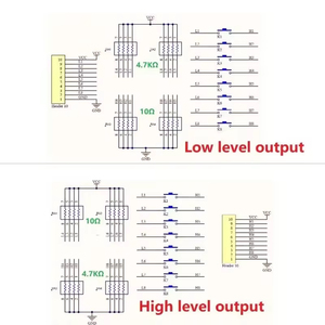 Eletechsup KC13A08, placa de botón disparador de 8 teclas, módulo de teclado para PLC MCU AVR ARM LED Breadboard electrónico DIY - Product Image 4