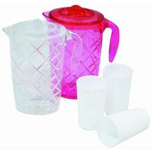 Carafe à eau froide en plastique 2,4 L 4 L avec couvercle sans BPA pour les fêtes - Product Image 1