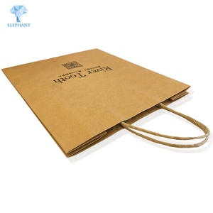 ถุงกระดาษคราฟท์สีน้ำตาลมะนิลาพิมพ์โลโก้ตามสั่งราคาถูก - Product Image 4
