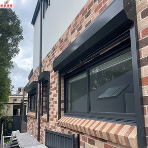 Volets roulants électriques en aluminium verticaux à prix chinois pour devanture de magasin, volets roulants extérieurs motorisés, coupe-vent, isolants thermiques, commerciaux - Product Image 1