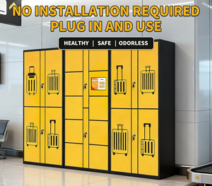 Casier intelligent pour bagages pour aéroports et gares, boîte à <span class=keywords><strong>colis</strong></span> extérieure étanche avec contrôle par application, armoire de rangement Plug & Play - Product Image 2