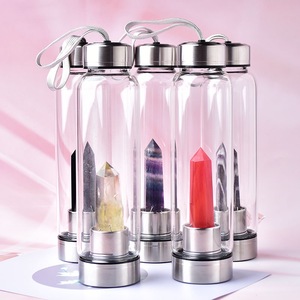 थोक प्राकृतिक क्रिस्टल बिंदु उपचार क्रिस्टल <span class=keywords><strong>wand</strong></span> क्वार्ट्ज ग्लास क्रिस्टल जेम्स्टोन पानी की बोतल - Product Image 4