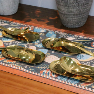 2025 nóng bán Trung Quốc thép không gỉ súp phục vụ thìa đặt với tấm tự chọn Scoop phục vụ muỗng - Product Image 4