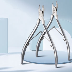 Pinzas para cutículas <span class=keywords><strong>de</strong></span> acero inoxidable profesionales con logotipo personalizado D07, cortaúñas <span class=keywords><strong>de</strong></span> doble resorte, alicates cortaúñas Jaw12/14/16 - Product Image 6