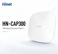 Punto de Acceso Inalámbrico de 2.4GHz y 300Mbps para Montaje en Techo, con Alimentación PoE, Antena de 6dBi, 2x2 MIMO, para Hoteles y Redes Domésticas