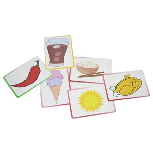 Personnalisé imprimé école étudiants anglais alphabet abc numéro lettres jeu impression de cartes flash éducatives cartes d'apprentissage pour enfants