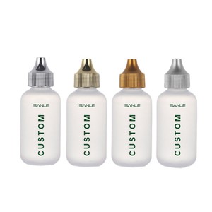 Sanle Custom <b>Plastic</b> Dropper Bottles 15 30 60 120 Ml Cosmetic <b>Packaging</b> Cylinder Shape Screen Printing Sealing Type - Product Image 3