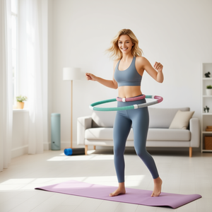 Hula Hoop pour affiner la taille, en matériau PP, outil d'exercice de fitness à domicile pour femmes et hommes - Product Image 2