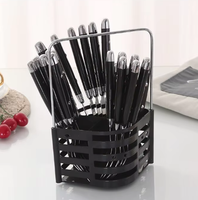 Vente directe d'usine, couverts en acier inoxydable avec manche en plastique PP, 24 pièces, vaisselle personnalisée, cuillères, fourchettes, couteau à steak, ensemble de couverts