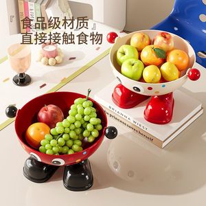 Bol à fruits mignon avec couvercle, grande capacité, pour ranger les collations, idéal pour les fêtes et le salon - Product Image 3