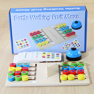 La nuova battaglia di legno camminare <span class=keywords><strong>frutta</strong></span> labirinto bordo colore di ordinamento gioco interattivo educativi giocattoli di apprendimento per i bambini - Product Image 4