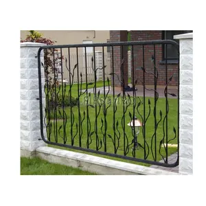 Easily Assembled galvanized and wrought iron outdoor steel fence barrier panel