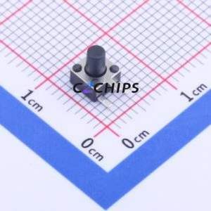 ST-1109-3-6 Tactile Switch Through hole Component (THT) Switch Single Pole Single Throw Round Button 2.5N Right Angle Insert - Product Image 1