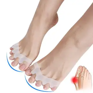 FOCSTAR di alta qualità morbido Gel di Silicone Pedicure piedi separatore dita dei piedi distanziatori correttore BT7016